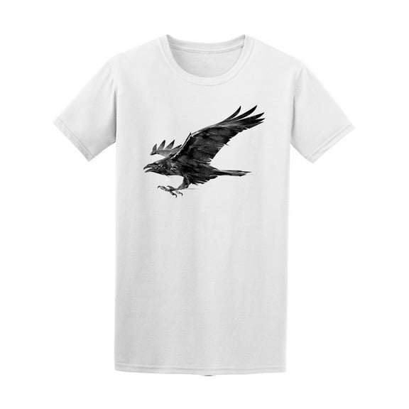 Flying Crow T-Shirt Men -Image by Shutterstock, Male Small