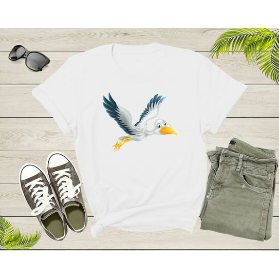 Flying Cute White Stork Bird Animal Migratory Family Bird T-shirt Stork Shirt Bird Lover Shirt Shoebill Stork Shirt Shoebill Stork Gift