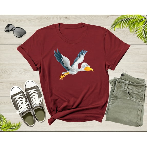 Flying Cute White Stork Bird Animal Migratory Family Bird T-shirt Stork Shirt Bird Lover Shirt Shoebill Stork Shirt Shoebill Stork Gift