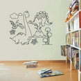 thumbnail image 1 of Flying Dino Volcano Dinosaur Trex T-Rex Wall Sticker Art Decal for Girls Boys Kids Room Bedroom Nursery Kindergarten Garage House Fun Home Decor Stickers Wall Art Vinyl Decoration Size (35x40 inch), 1 of 3
