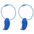 thumbnail image 1 of Flying Disc Clip with Wire Cable Sport Disk Hanger Hook Holder for Carrying, Blue, 2 Pack, 1 of 5