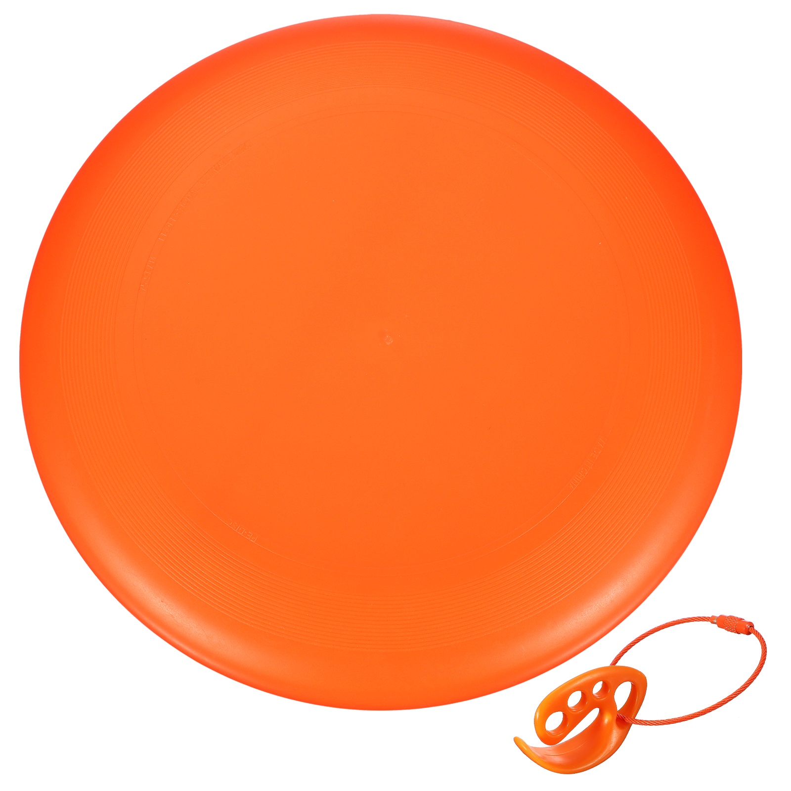 Flying Disc, Sports Flying Disc 10.7 inch & 175g & Plastic & Orange with Carry Ring - Fitting for (Outdoor/Beach/Camping/Park/Pet/Pro/Beginners)