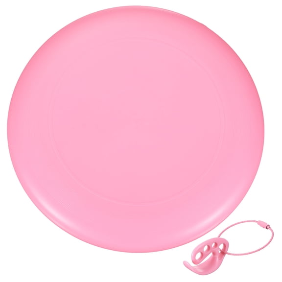 Flying Disc, Sports Flying Disc 10.7 inch & 175g & Plastic & Pink with Carry Ring - Fitting for (Outdoor/Beach/Camping/Park/Pet/Pro/Beginners)