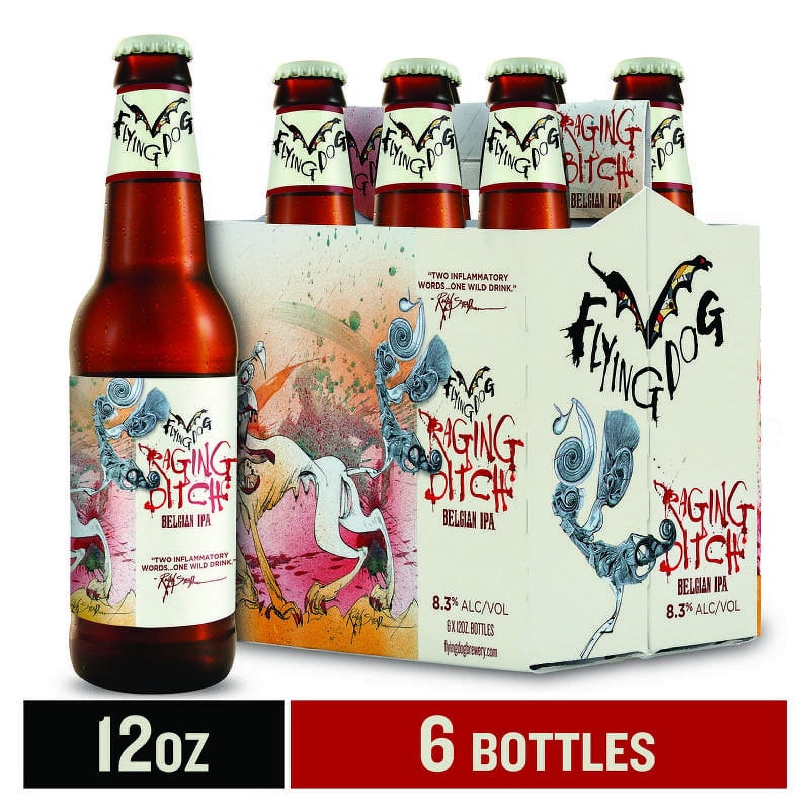 Flying Dog Raging Bitch Beer, 750 mL