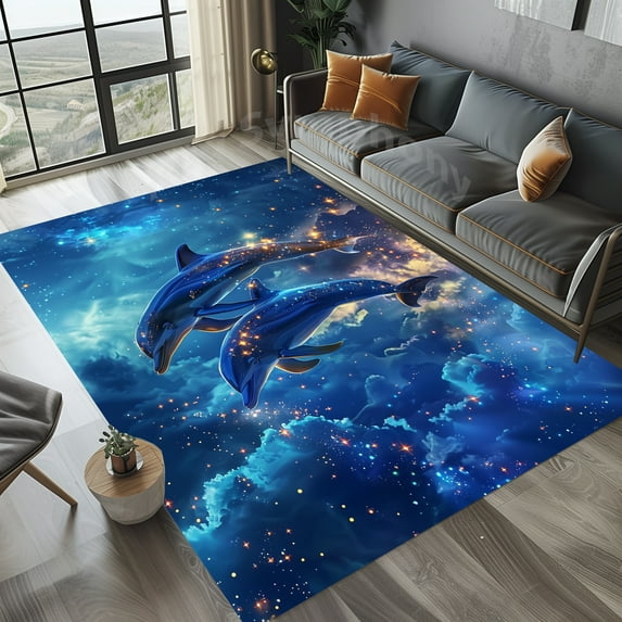 Flying Dolphins Rug 4x6 ft = 120x180 cm