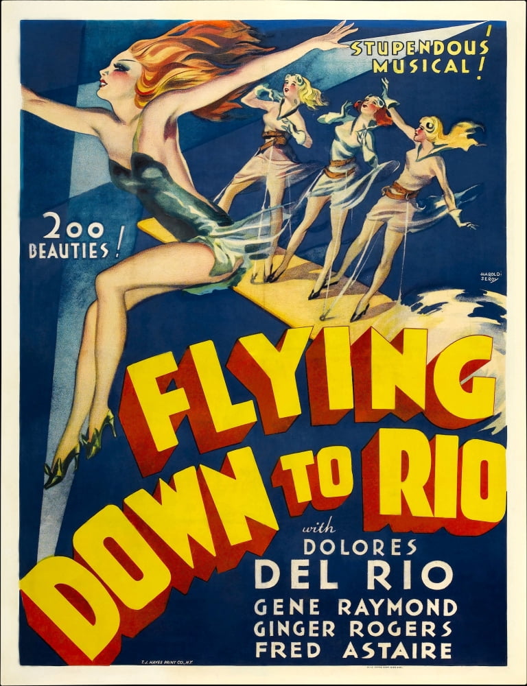 Flying Down To Rio Canvas Art - (11 x 17)
