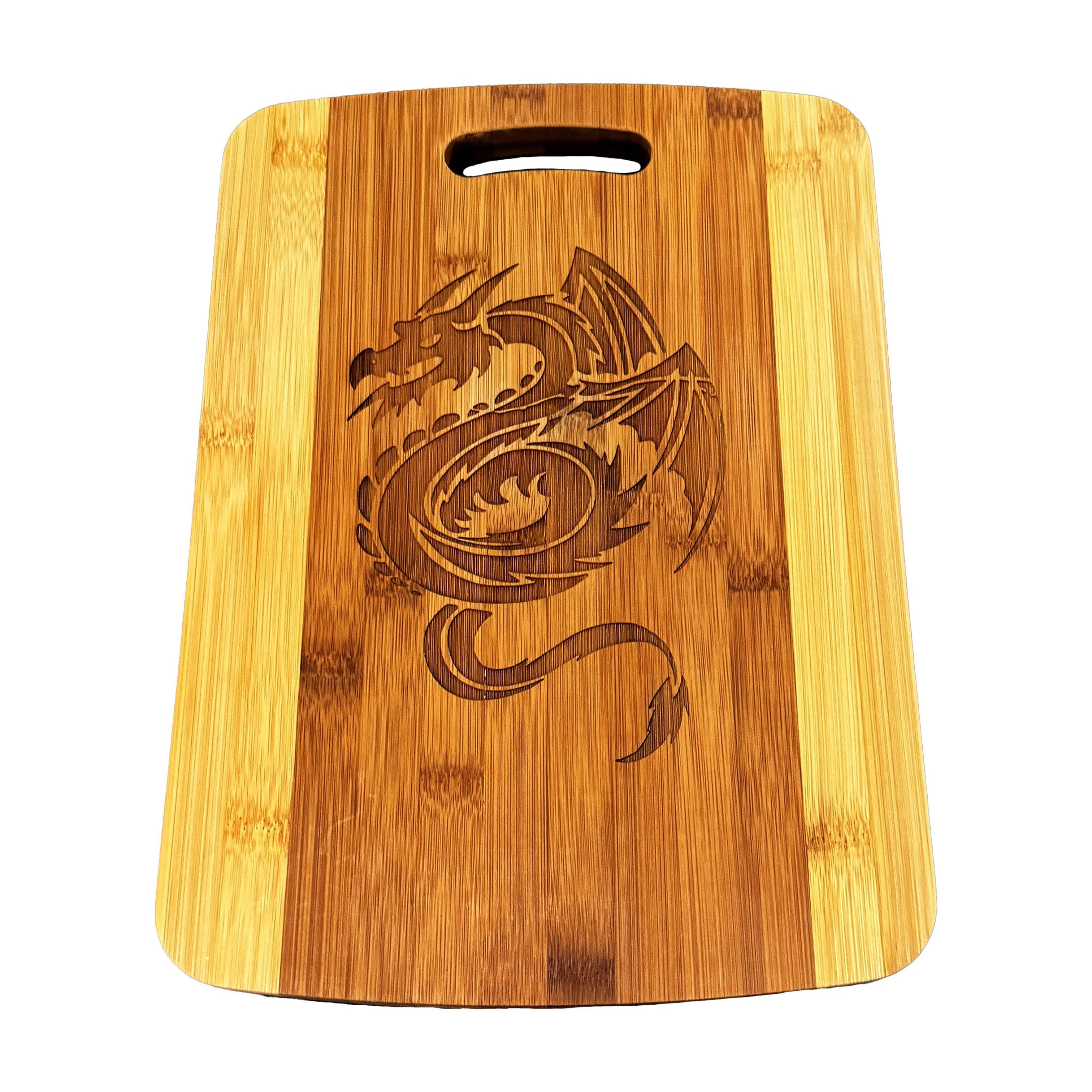Flying Dragon Cutting Board 14''x9.5''x.5'' Bamboo Flying Dragon Cutting Board 14''x9.5''x.5'' Bamboo