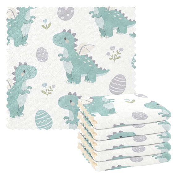 Flying Dragon Kitchen Cloth Dish Towels for Drying Washing Absorbent Dish Rags Reusable soft kitchen dishcloth set 6 Pack