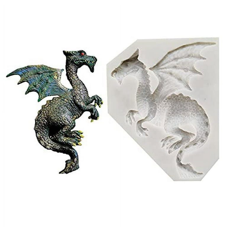 Flying Dragon Silicone Fondant Cake Mold, 3D Flying Dragon Chocolate Mold  Kitchen Baking Mold Wedding Cake Decorating Moulds Gummy Sugarcraft Mold  Chocolate Candy Cupcake Mold 