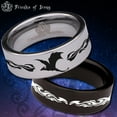 thumbnail image 1 of Flying Dragon Tungsten Carbide Ring, 1 of 9