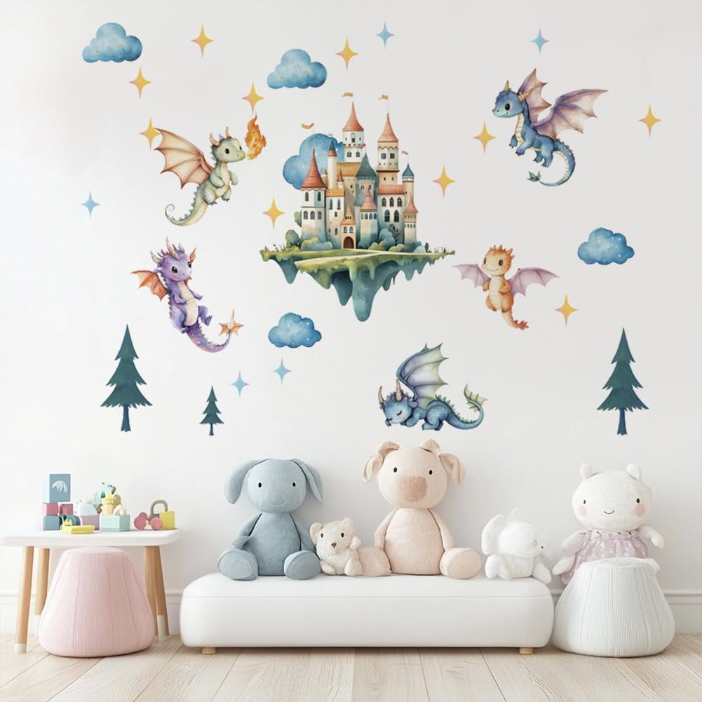 Removable Plant Wall Decals - 4 Sheets, Waterproof Vinyl Stickers, 69x21 Inch Total, Easy Peel & Stick For Bedroom, Nursery