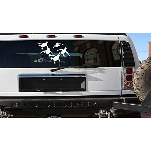Flying Ducks Vinyl Car Truck *E919* 13x18" Decal Dynasty Quack Hunting MALLARD