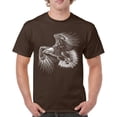 thumbnail image 1 of Flying Eagle Portrait T-shirt Soaring Patriotic Symbol of Freedom American Bird Wings Wildlife Nature Men's Tee, 1 of 7