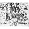 thumbnail image 1 of Flying Fish C1548. Nflying Fish Attempting To Escape Predators Fall On The Deck Of A Portuguese Ship In West Indian, 1 of 1