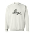 thumbnail image 1 of Flying Fish Drawing Sweatshirt Women -Image by Shutterstock, Female Small, 1 of 4