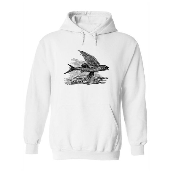 Flying Fish, Sea Animal Hoodie Women -Image by Shutterstock, Female 3X-Large
