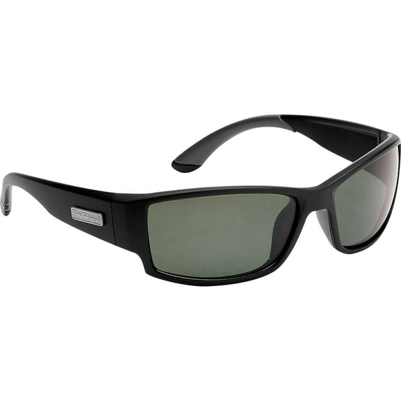 Flying Fisherman Razor Polarized Sunglasses - Matte Black/Smoke