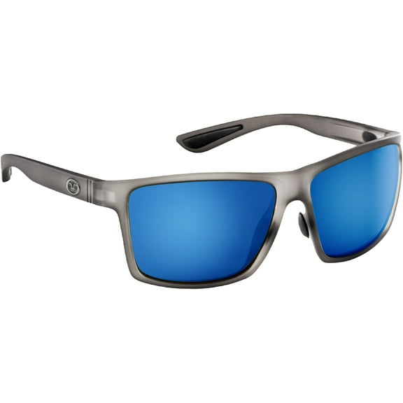 Flying Fisherman Baysider Sunglasses - Matte Crystal Gray/Smoke Blue Mirror