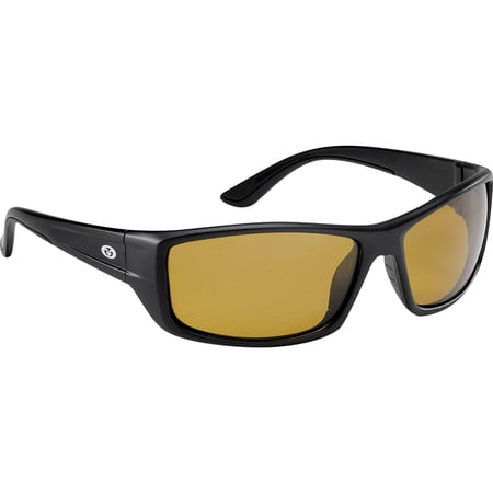 Flying Fisherman Buchanan Black w/Yellow Amber Sunglasses