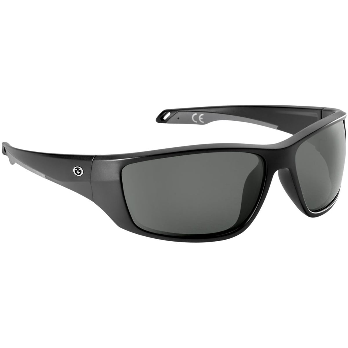 Flying Fisherman Carico Polarized Sunglasses - Matte Black/Smoke