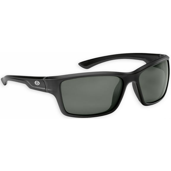 Flying Fisherman Cove Polarized Sunglasses - Matte Black/Smoke