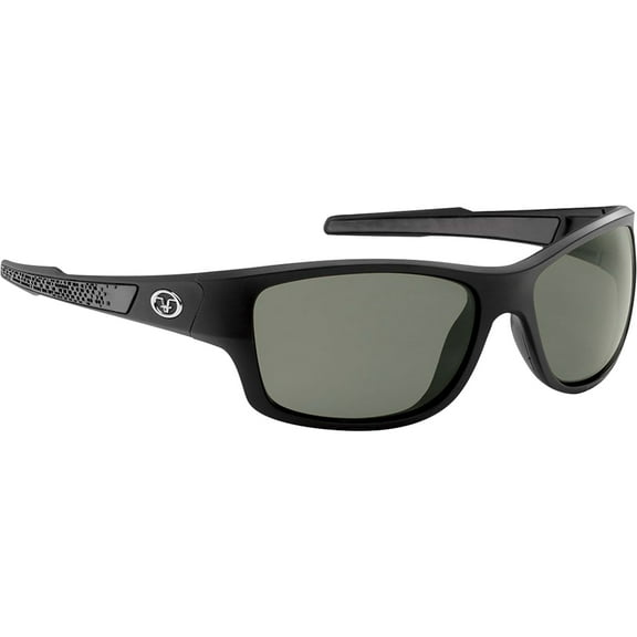 Flying Fisherman Down Sea Polarized Sunglasses, Matte Black Frame