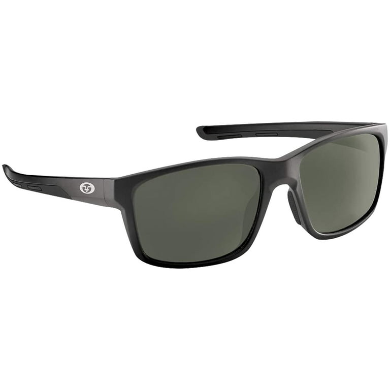 Flying Fisherman Freeline Polarized Sunglasses - Matte Black/Smoke