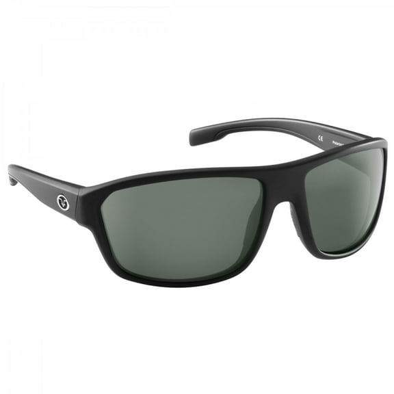 Flying Fisherman Kingfisher Sunglasses - Matte Black/Smoke