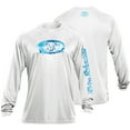 thumbnail image 1 of Flying Fisherman Long Sleeve Water Logo Performance Tee, White - M, 1 of 1
