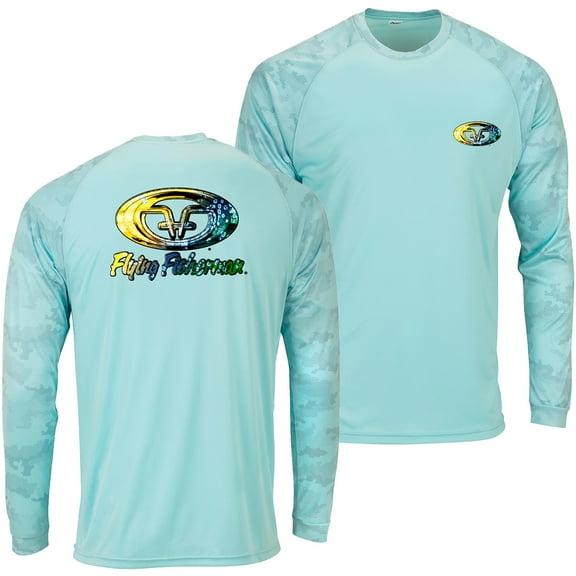 Flying Fisherman Mahi Skin Performance Long Sleeve T-Shirt - XL - Aqua