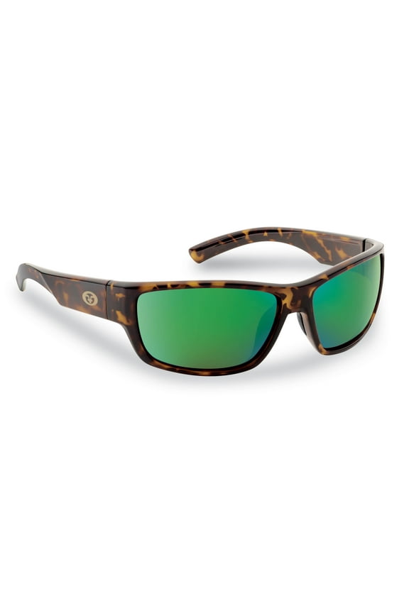 Matecumbe Polarized Sunglasses - Tortoise/Amber Green Mirror