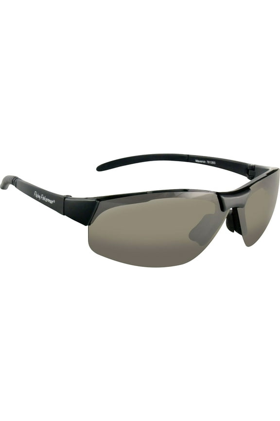 Maverick Polarized Sunglasses - Black/Smoke