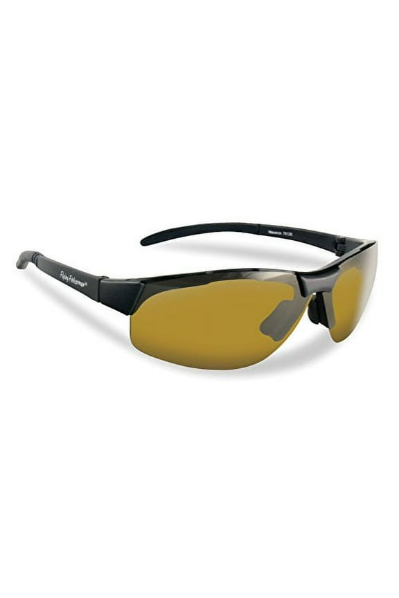 Maverick Polarized Sunglasses - Black/Yellow Amber