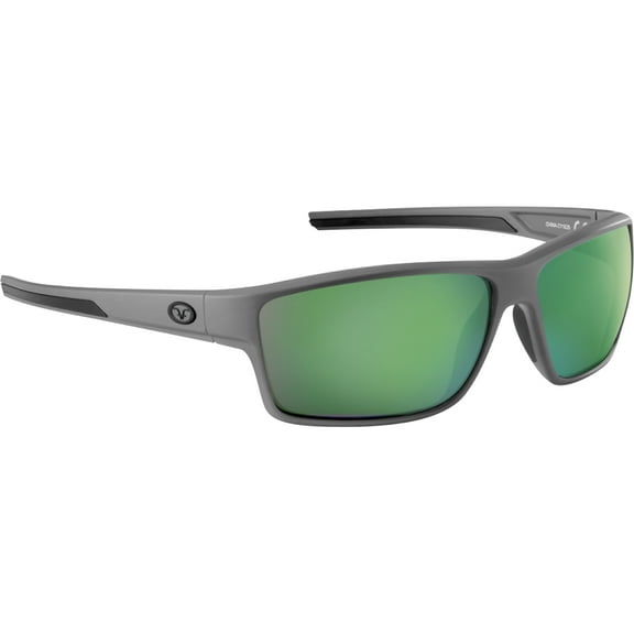 Flying Fisherman Mojarra Polarized Sunglasses - Matte Gray/Amber Green Mirror