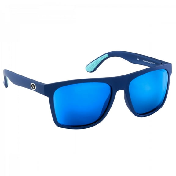 Flying Fisherman Morada Sunglasses - Matte Navy/Ice-Blue Mirror