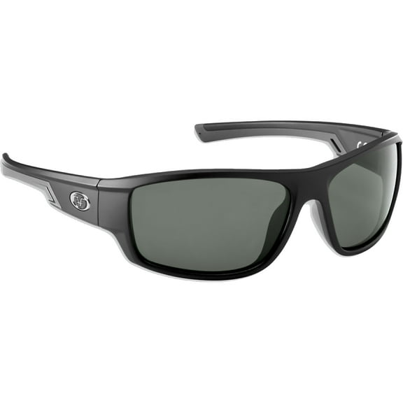 Flying Fisherman Reefline Polarized Sunglasses - Matte Black/Smoke