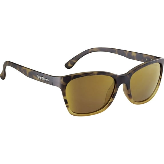 Flying Fisherman Ripple Polarized Sunglasses - Tortoise Fade/Amber Gold Mirror