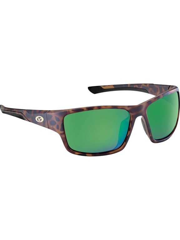 Sand Bank Sunglasses - Matte Tortoise/Amber Green Mirror