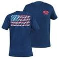 thumbnail image 1 of Flying Fisherman T1714NXL Fish Flag T-Shirt, Navy, X-Large, 1 of 6