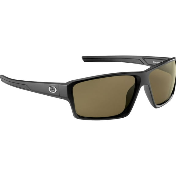 Flying Fisherman Windley Polarized Sunglasses - Matte Black/Amber