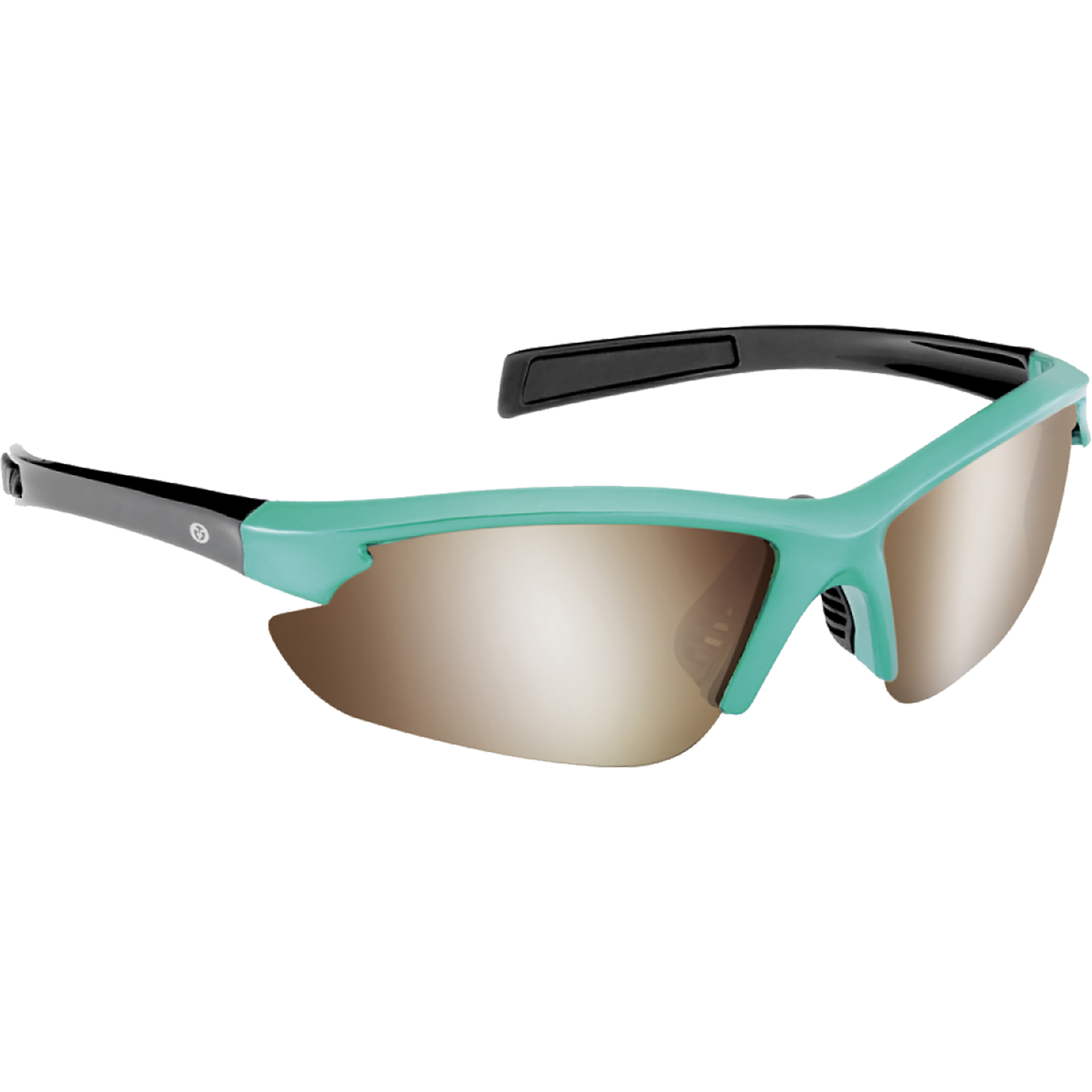 Flying Fisherman's Kid's Fin Sunglasses - Green-Black/Amber-Silver ...