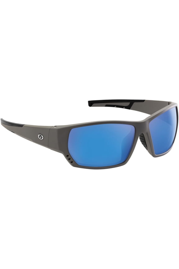 unisex adult Drop Back Sunglasses, Matte Gray Frame/Smoke-blue
