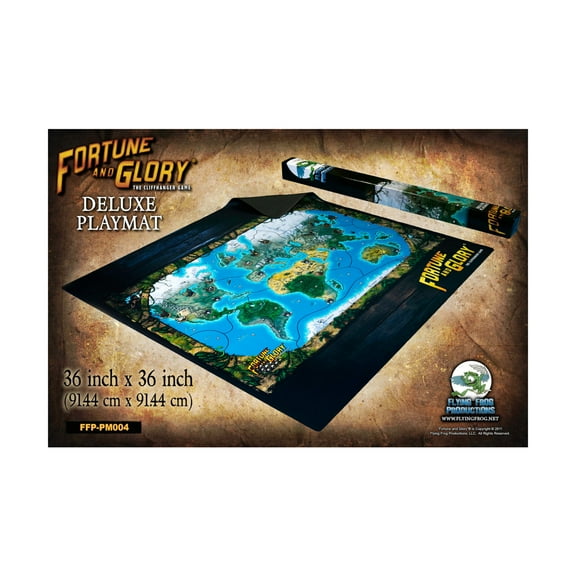 Flying Frog Productions FYFPM004 3 x 3 ft. Fortune & Glory Deluxe Playmat Board