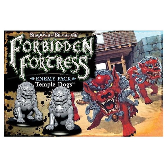 Flying Frog Productions FYF07E24 Shadows of Brimstone Temple Dogs Enemy Pack Board Game