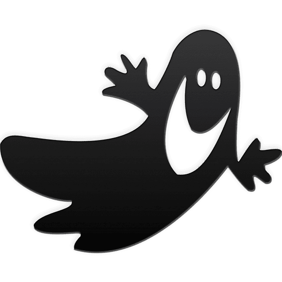 Flying Ghost - Metal Wall Art