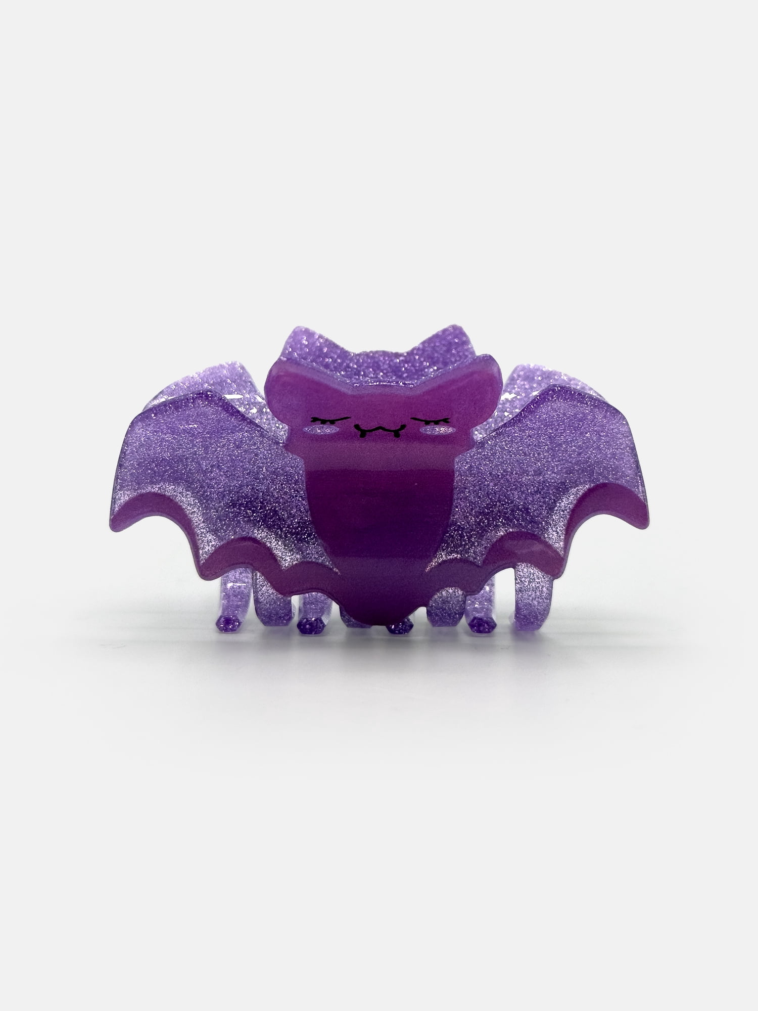 Way To Celebrate Flying Glitter Bat Acrylic Hair Claw, Purple