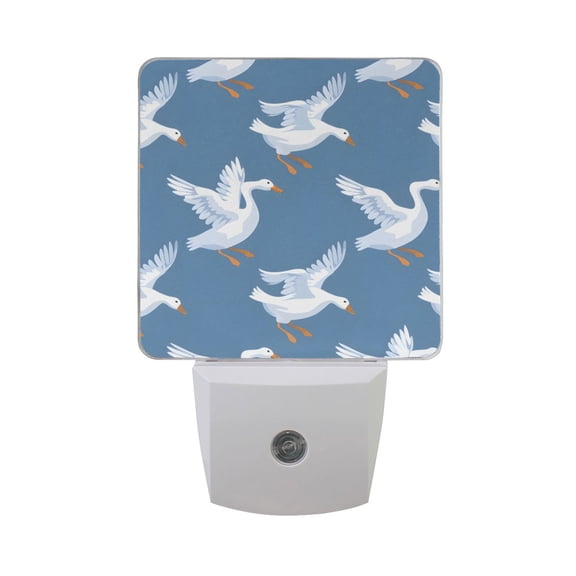 Flying Goose Cartoon LED Night Light with Smart Sensor Plug Into Wall Dusk to Dawn 2 packs