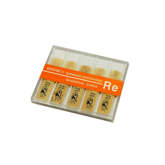 Flying Goose Soprano Saxophone Reeds Strength 2.5, Pack of 10