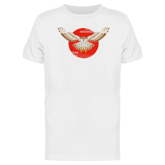 Flying Hawk Red Circle T-Shirt Men -Image by Shutterstock, Male Small