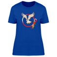 thumbnail image 1 of Flying Hawk With Ribbon T-Shirt Women -Image by Shutterstock, Female Medium, 1 of 2
